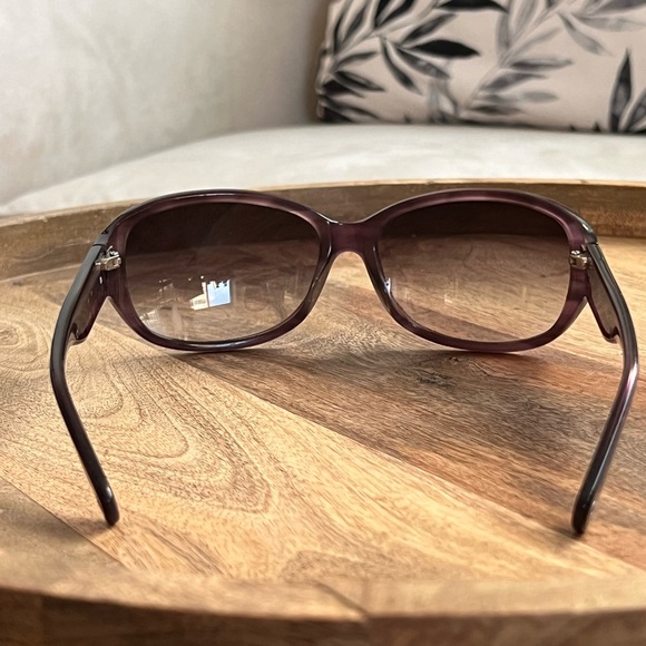 Coach Devyn S825 Plum Signature Print Sunglasses GUC main image 2